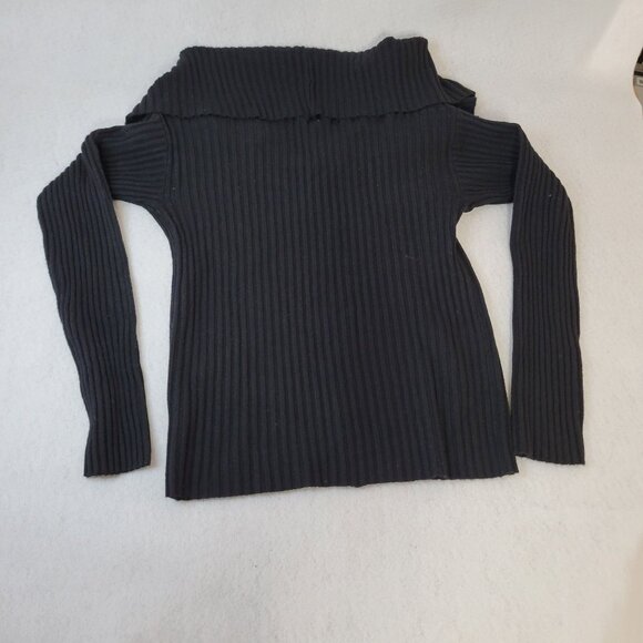 Wild Fable Black Button Down Sweater Shawl Collar Size S - Picture 13 of 14